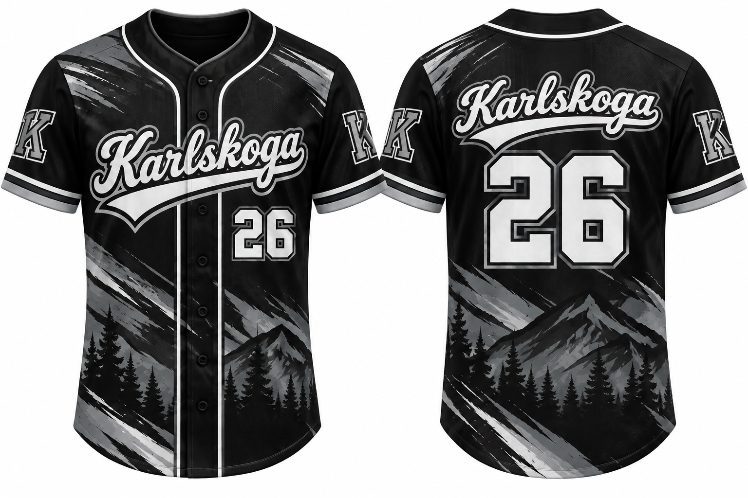 Karlskoga Bats Alternate Jersey, Flatback Mesh