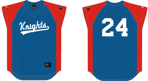 Gent Knights Softball Jersey Lane: Flatback Mesh
