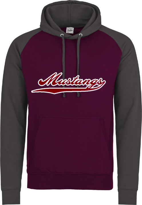 Felpa con cappuccio a contrasto Mustangs DE