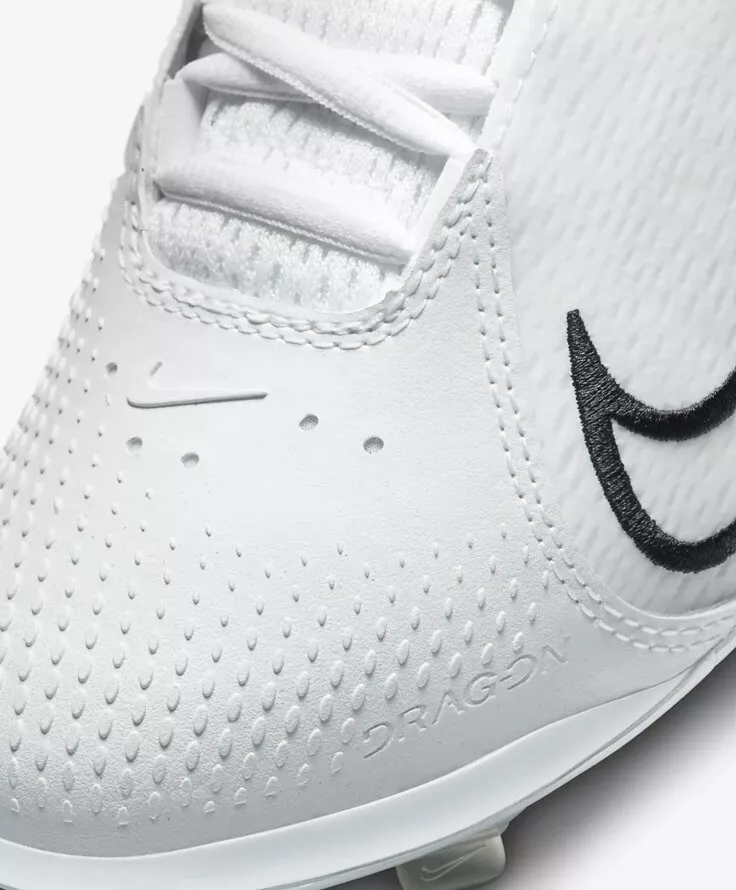 Nike Hyperdiamond 4 Elite Metaal, Dames: Wit/Zwart