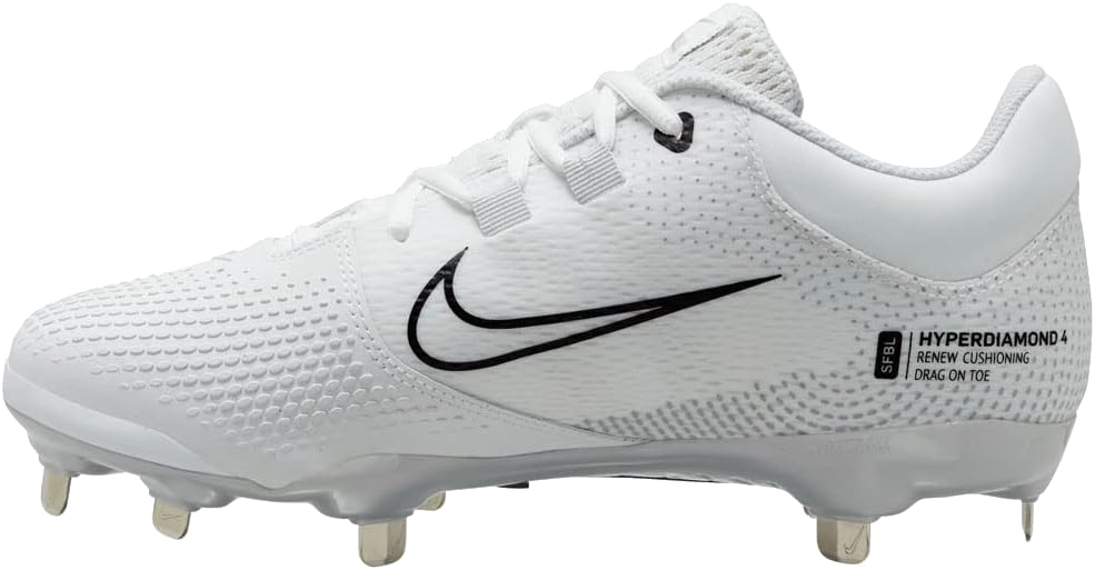 Nike Hyperdiamond 4 Pro Metal, Women: White/Black