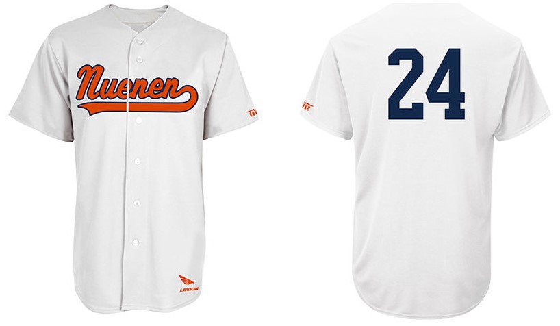 Nuenen Jersey, White: Flatback Mesh