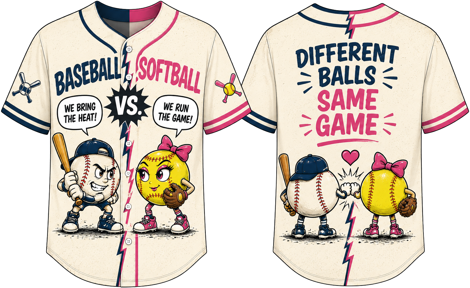 Party Jersey Mesh: Baseball v Softball2