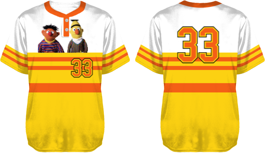 Party Jersey Mesh: Bert+Ernie