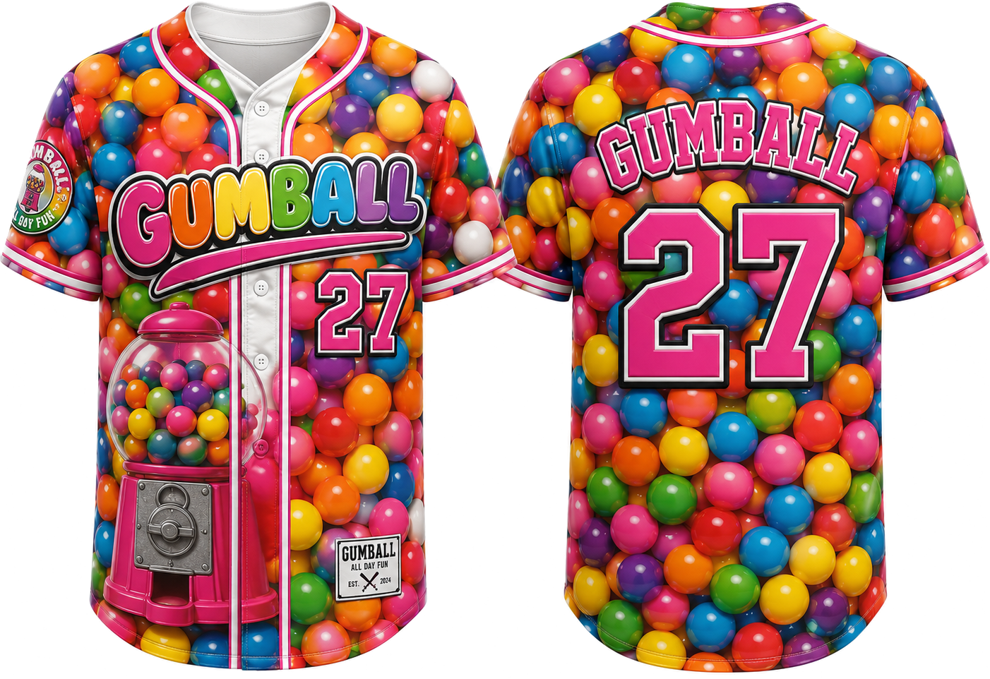 Party Jersey Mesh: Bubblegum