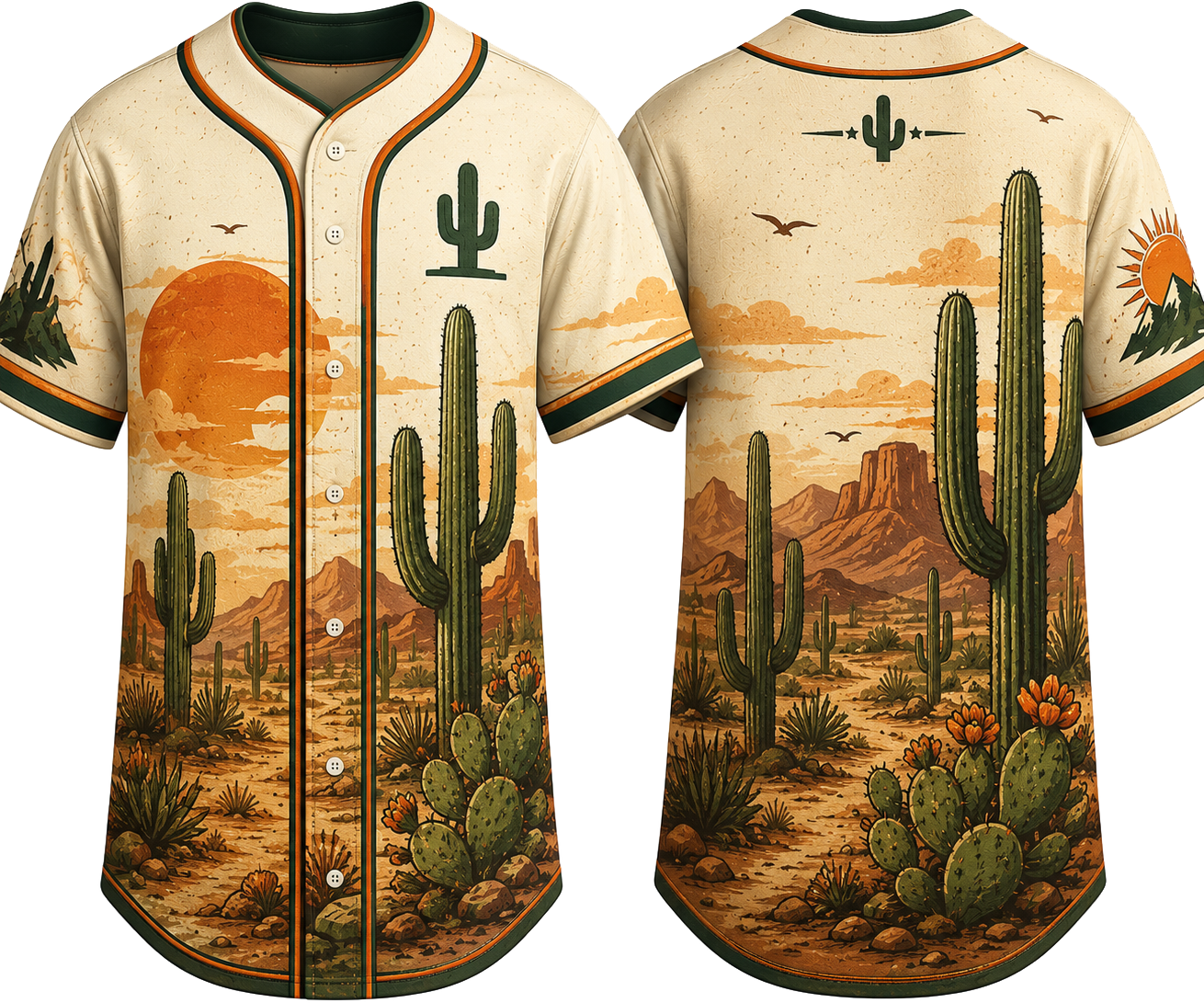 Party Jersey Mesh: Cactus2