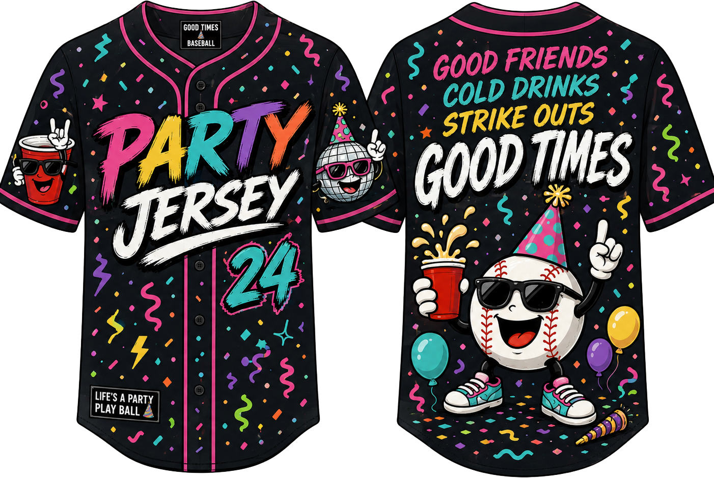 Party Jersey Mesh:
