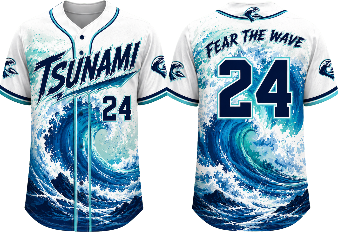 Party Jersey Mesh: Tsunami