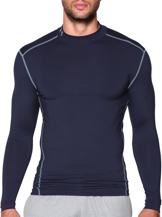 UnderArmour ColdGear Compression Mock: Navy