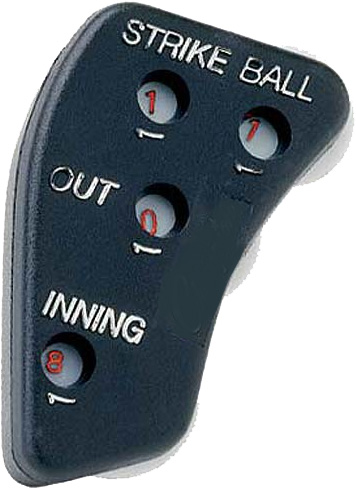 Indicator with innings, plastic