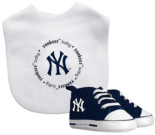 Baby Set Slabbetje + Schoentjes: Yankees