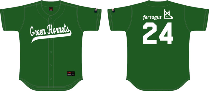 Green Hornets Shirt, Flatback Mesh