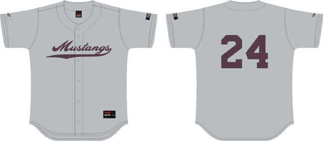 Maglia Mustangs Germania, maglia con retro piatto