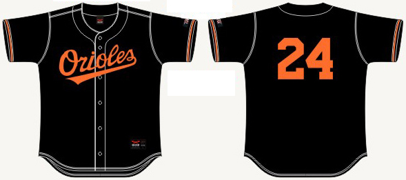 Orioles Jersey Baseball Black